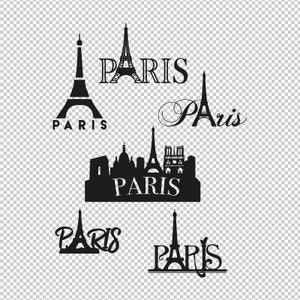 Paris France Love Tour Eiffel Tower Bundle Collection SVG, PNG, EPS - File For Cricut, Silhouette, Cut Files, Vector, Digital File