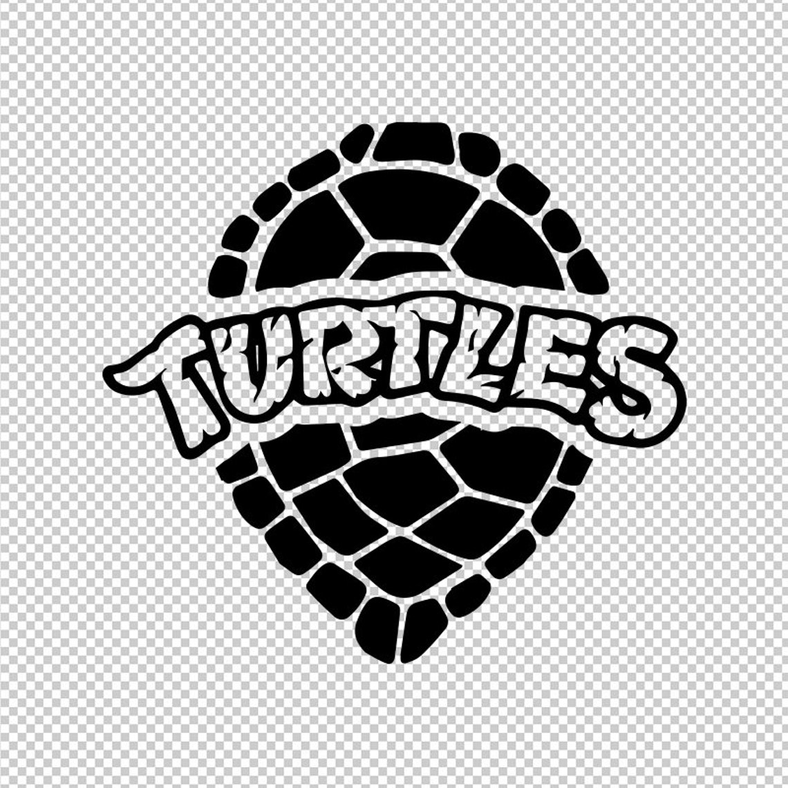 Turtles Ninja Shell SVG PNG EPS File For Cricut | Etsy
