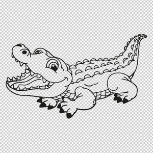 Krokodil Alligator SVG, PNG, EPS - Datei für Cricut, Silhouette, geschnittene Dateien, Vektor, digitale Datei