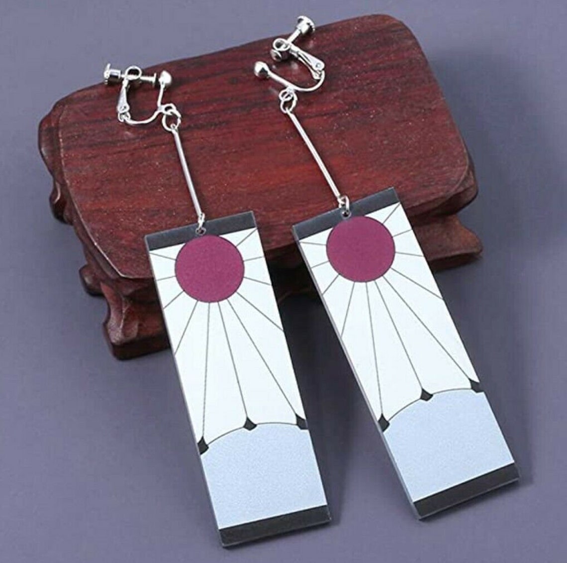 Hanafuda Japanese Earrings Etsy