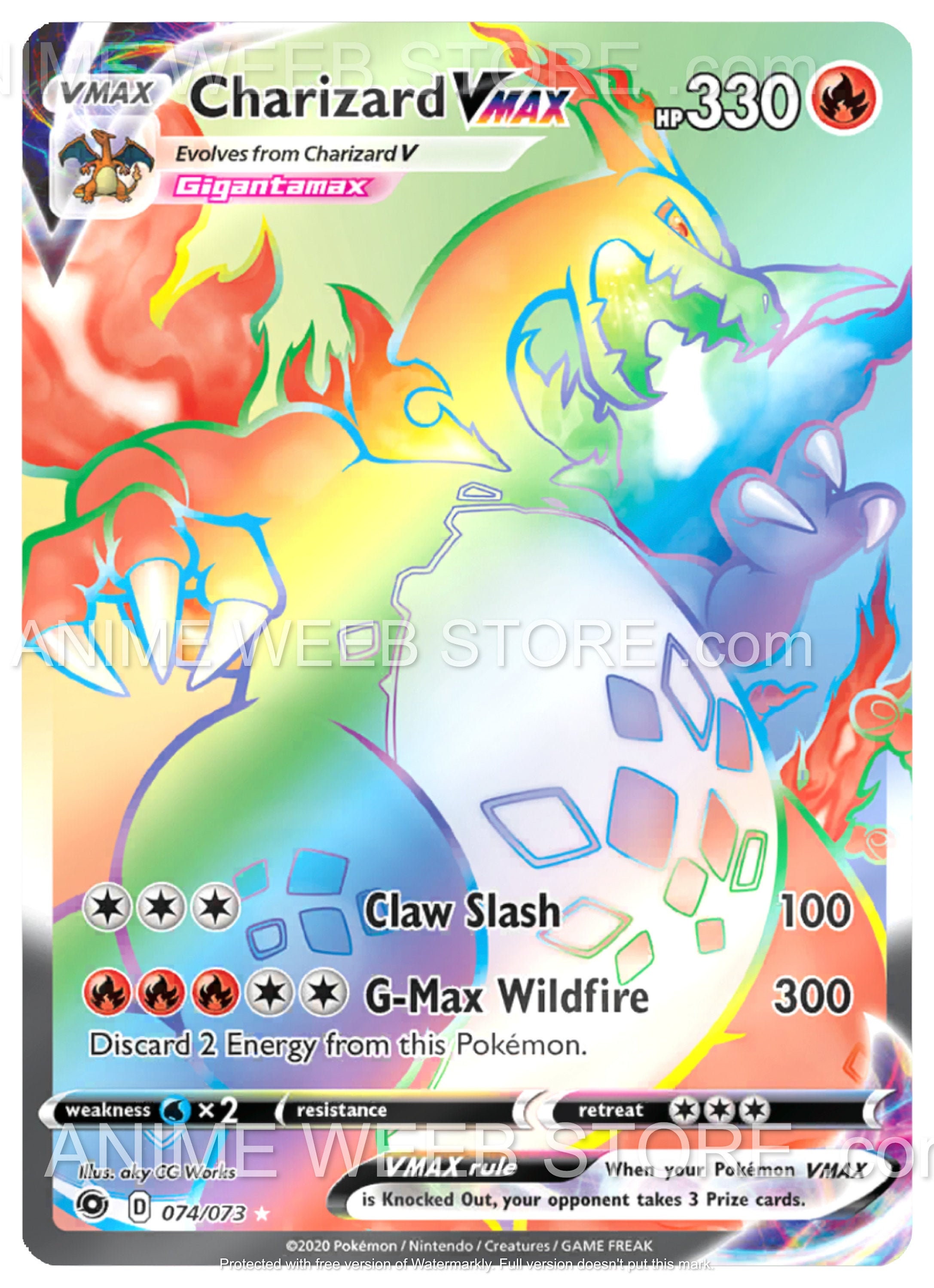 Rainbow rare charizard vmax price robotkoti