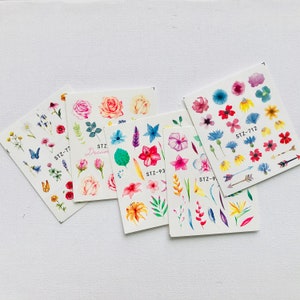 Wasser-Aufkleber für Nägel, Nagel-Aufkleber, Nagelkunst und Nagel-Designs