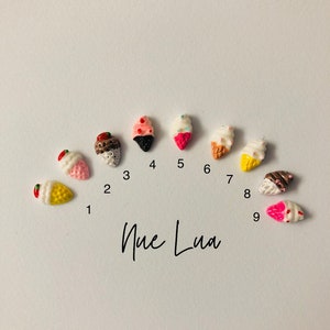 Nail Charm/Nail Decoration - Mini Resin Ice Cream for Nail Art, Design & Crafting