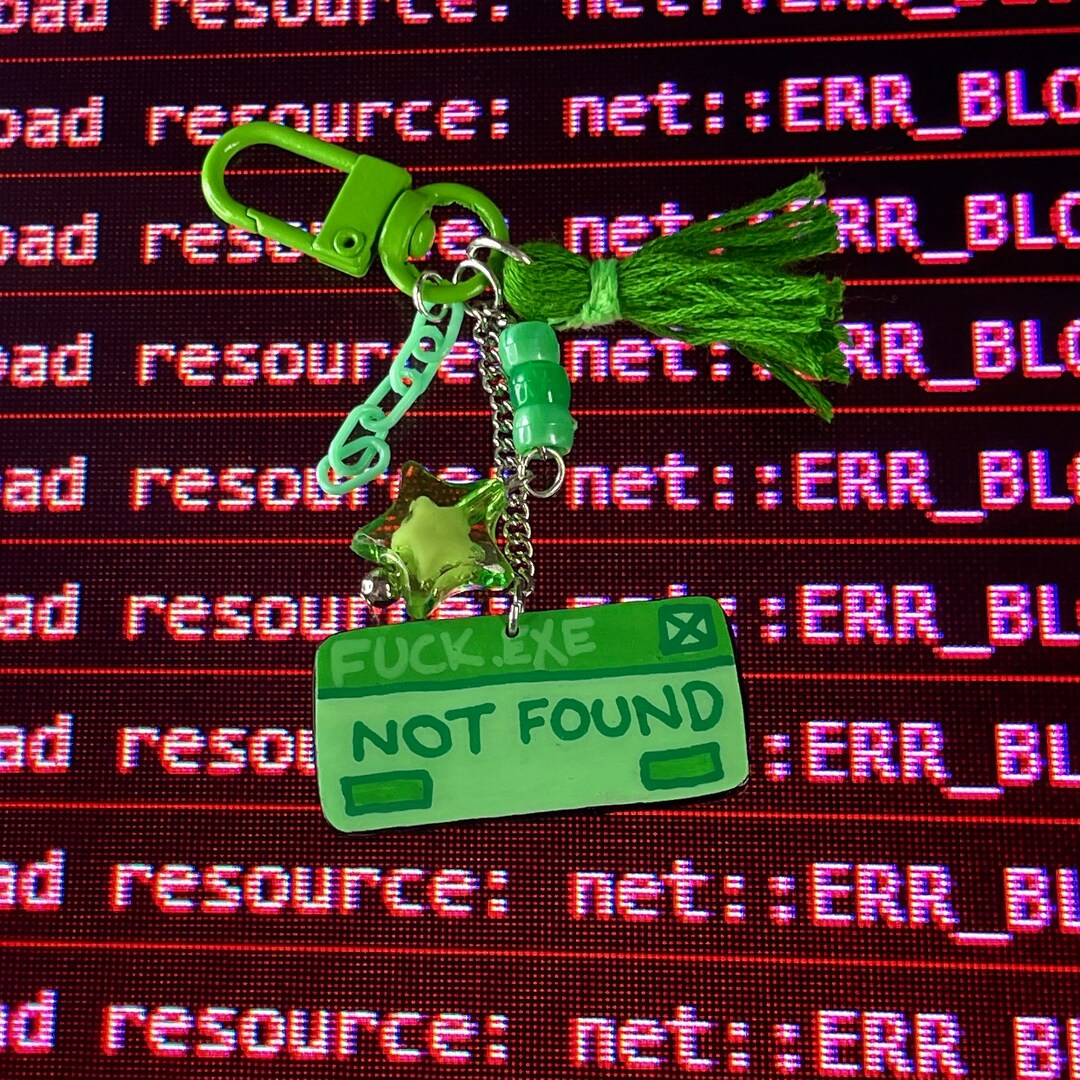 Not Found ERROR Code Keychain Etsy