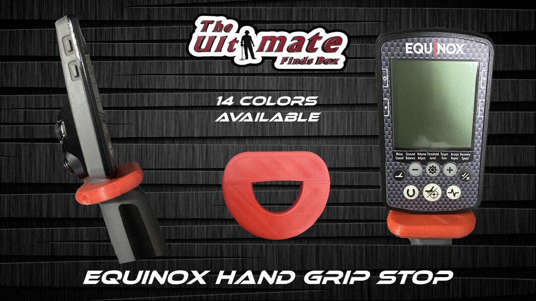 NEON GREEN Hand Grip Stop For Minelab Equinox 600/800 - Version 2, Made In USA