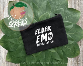 Elder Emo Canvas Zip Pouch
