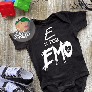 E is for Emo - Baby Onesie / Toddler Tee