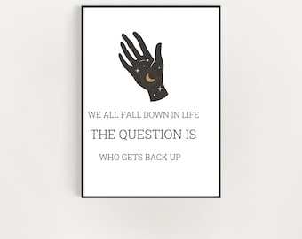 Quote Art Print, Motivational Quote Wall Art