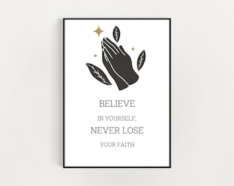 Quote Art Print, Motivational Quote Wall Art