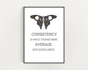 Quote Art Print, Motivational Quote Wall Art