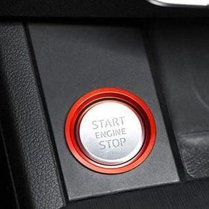 Aluminum Keyless Engine Push Start Button Trim For Audi models