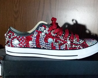 black sequin converse