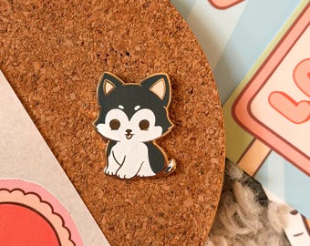Mini Pup Pals - 0.90" | Adorable Dog Enamel Pin | Ideal Filler & Gift Item | Husky, Siberian Husky