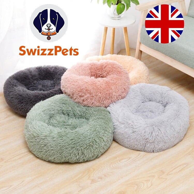 SwizzPets™ Coloured Minimalistic Fluffy Marshmallow Dog Bed Etsy