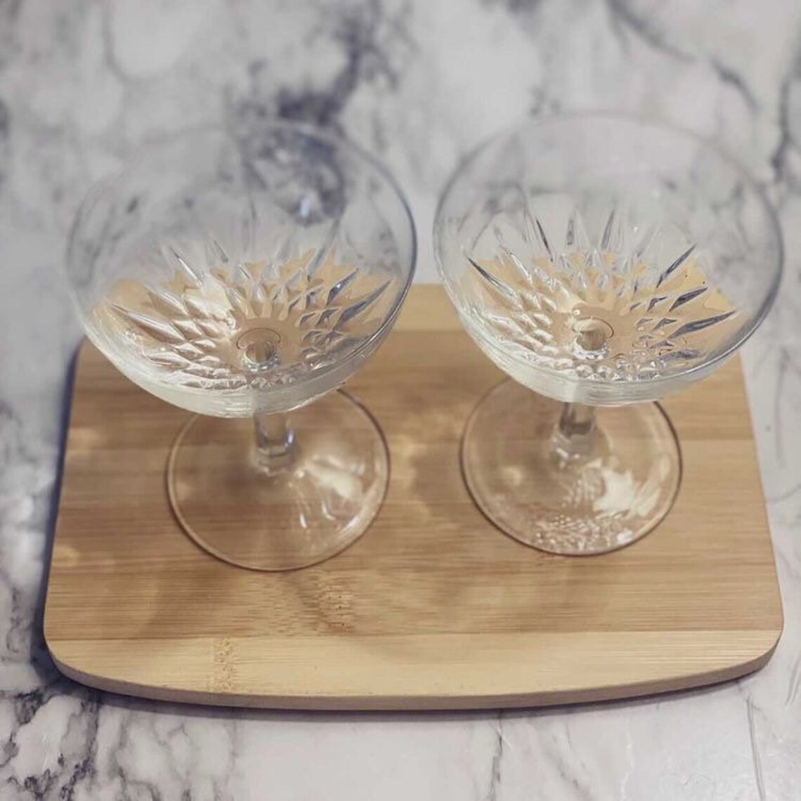 Set Of 2 Gatsby Coupe Glasses Etsy