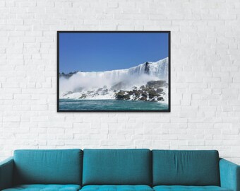 Printable Wall Art Digital Download Niagara Falls, Waterfall Picture, Nature, Water