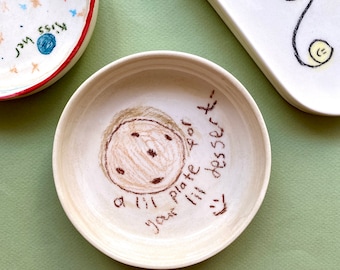 A little plate for little dessert ceramic plate