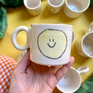 Handmade ceramic cute but overthinker mug image 3