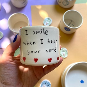 Handmade ceramic heart mug no.2