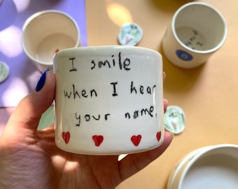 Handmade ceramic heart mug no.2