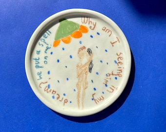 Handmade ceramic dream plate