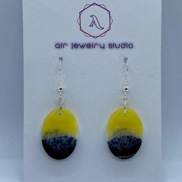 Iowa Hawkeyes football earrings