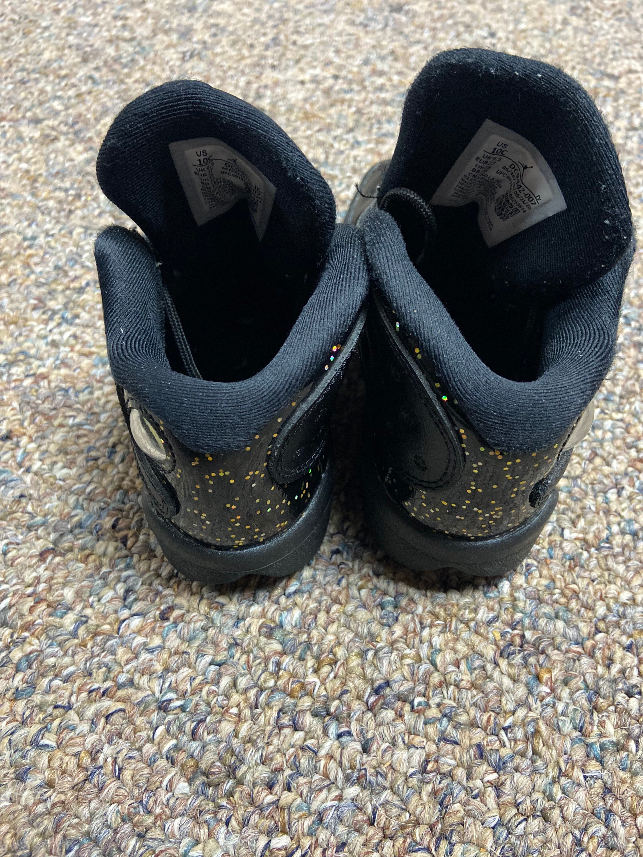 retro 13 black and gold