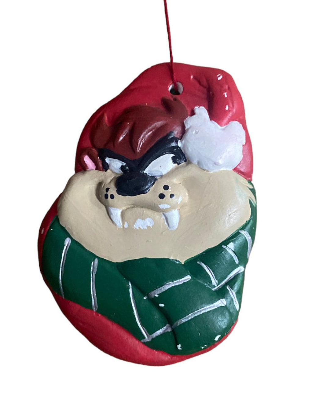 Vintage Looney Tunes TAZ Christmas Ornament Etsy