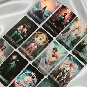 Jeu de cartes de tarot - jeu de 78 cartes de tarot - jeu de cartes de tarot personnalisé - jeu de tarot unique