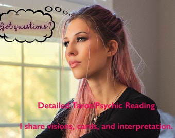 SAME HOUR Psychic General Tarot Reading - 1 or more questions