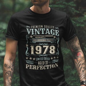 46th Birthday Gift. 46th Gift For Him & Her. 1978 Birthday. Birthday T-Shirt. Men's and Women's 46th Birthday. Turning 46.