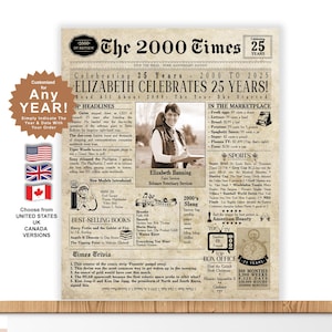 25th Work Anniversary Gift. 25 Years of Service Card Poster.  Employee Recognition Gift for 25 years. Worker Appreciation | Employee Award