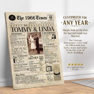 60th Anniversary Gift. 60 Years Anniversary Card. 1966 Anniversary Gift. Married 60 Years. 60th anniversary for him. 60 Anniversary for her immagine 8