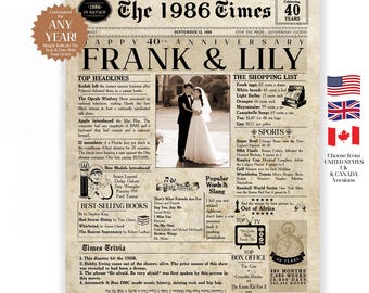 Anniversary Gift | Any Year - Printable | Anniversary card for him | Anniversary card for her | Anniversary Wife | Anniversary Husband
