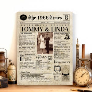 60th Anniversary Gift. 60 Years Anniversary Card. 1966 Anniversary Gift. Married 60 Years. 60th anniversary for him. 60 Anniversary for her immagine 10