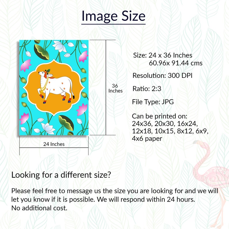 Indian Art Pichwai Painting Printable Wall Art Decor Indian - Etsy