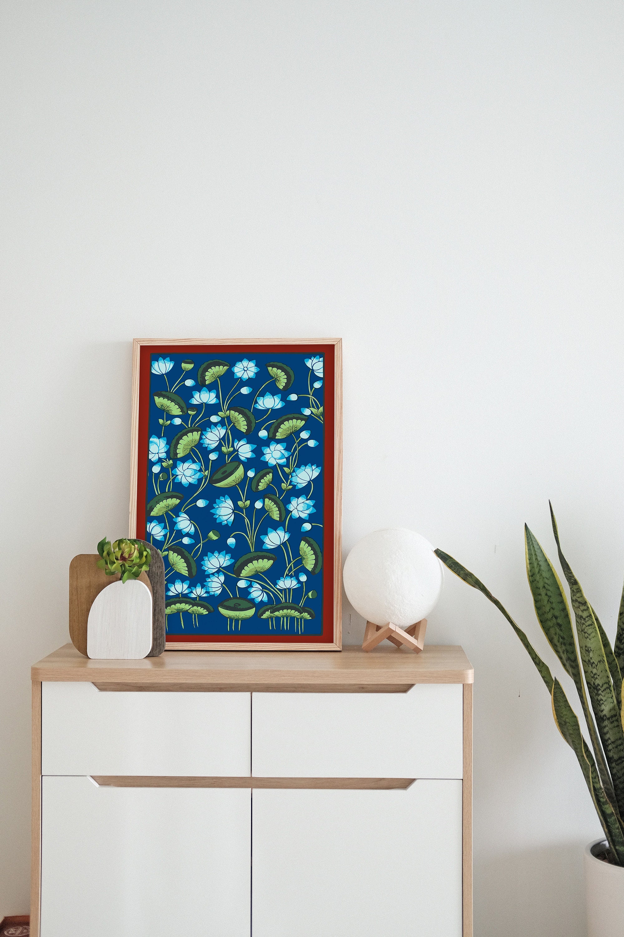 Indian Pichwai Painting India Wall Art Pichwai Art Print - Etsy