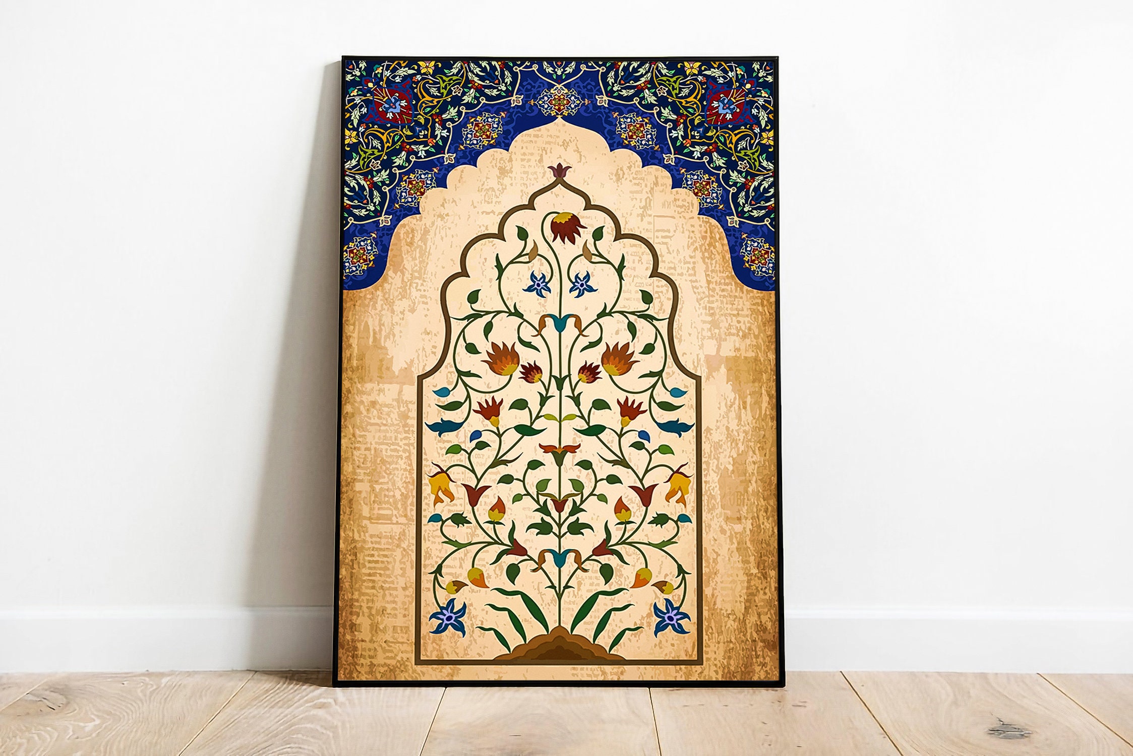 Indian Floral Wall Art Printable Indian Wall Art Instant - Etsy