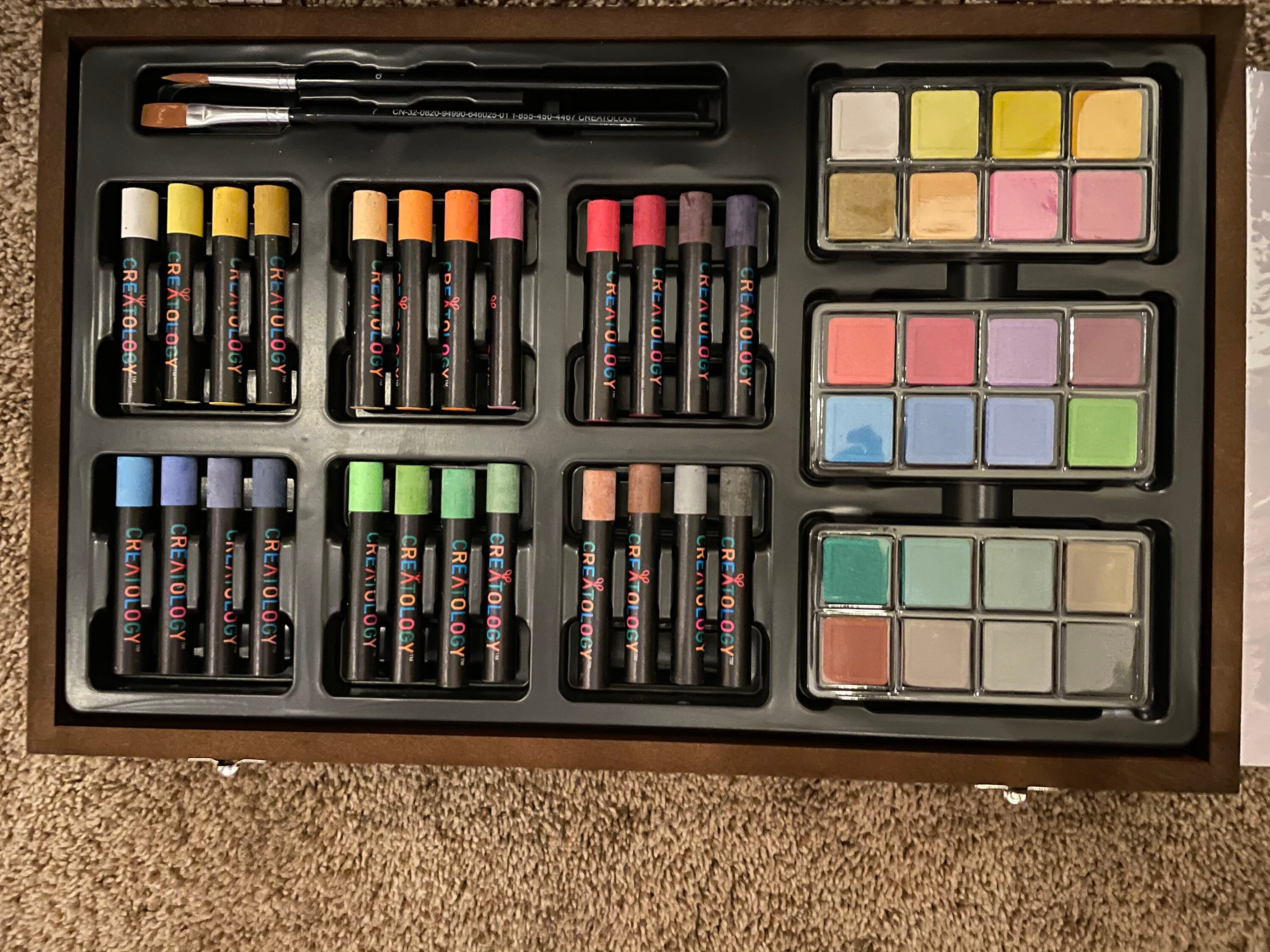 Caja de madera a estrenar sin abrir de suministros de arte | Etsy