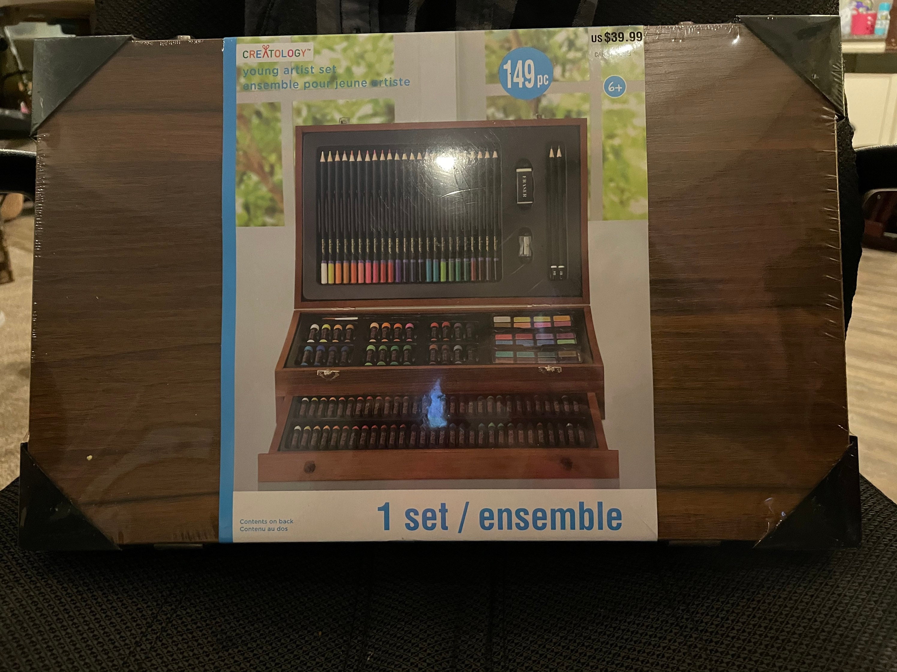 Caja de madera a estrenar sin abrir de suministros de arte | Etsy