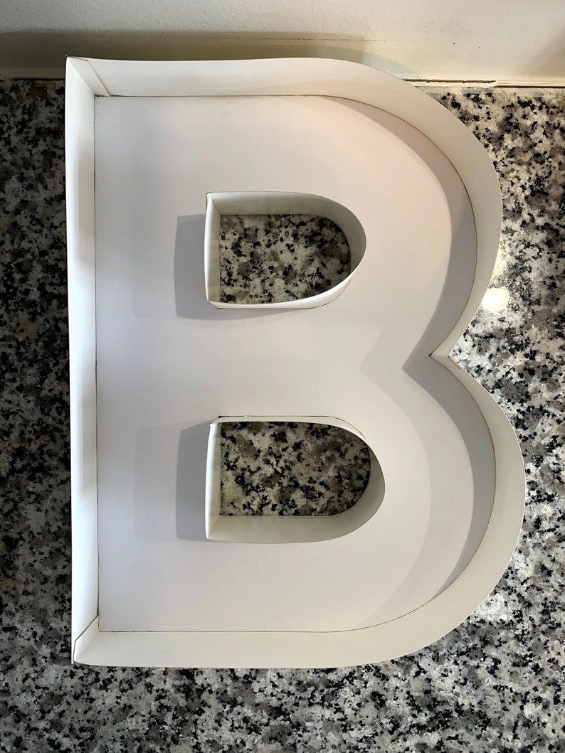 Fillable Letter and Number Boxes DIY Kit / Unassembled Etsy