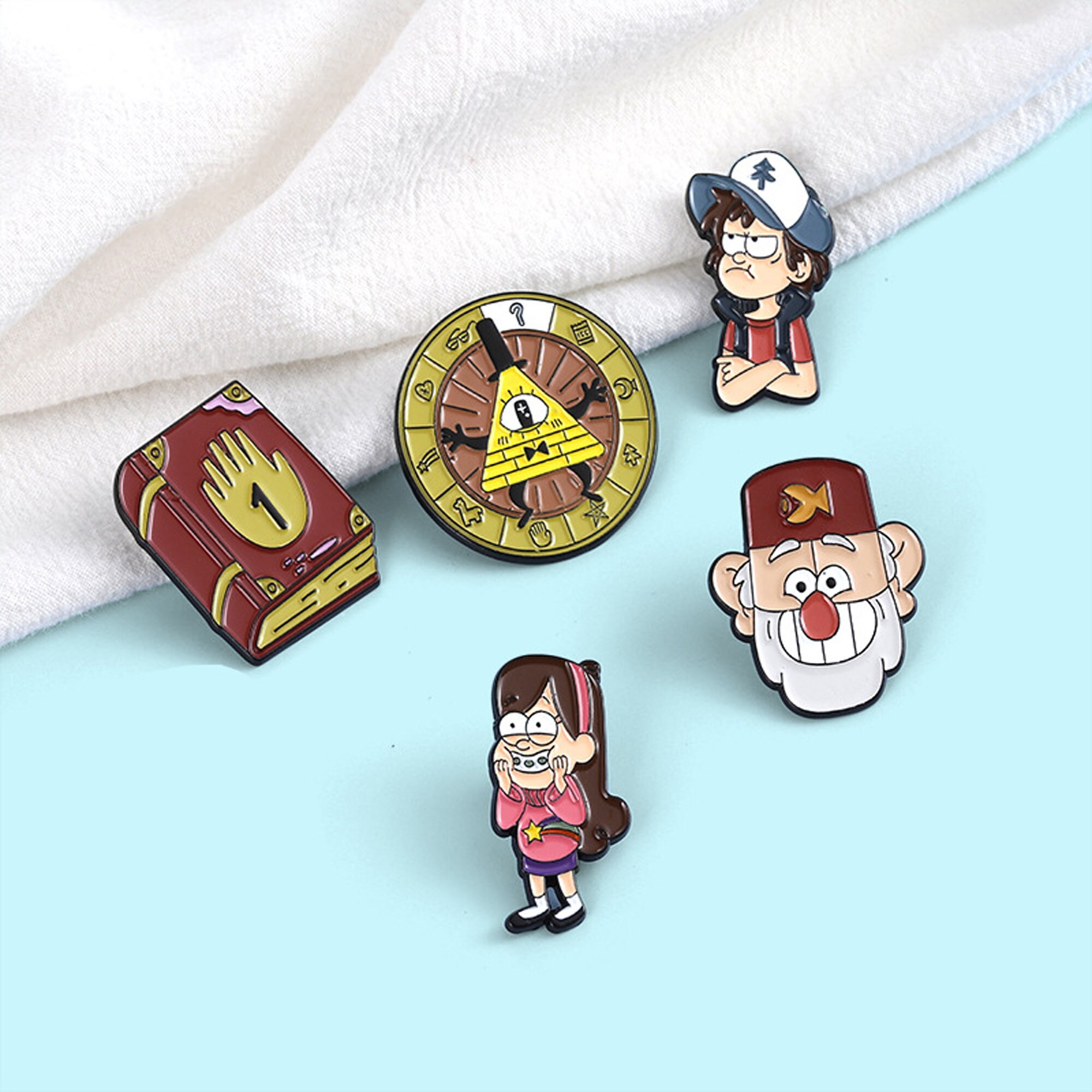 Gravity Falls Enamel Pin Mabel Pines Dipper Pines Pin Badge Etsy