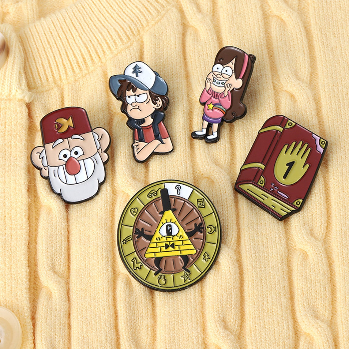 Gravity Falls Enamel Pin Mabel Pines Dipper Pines Pin Badge Etsy Il 1140xN.3165280928 L5lm