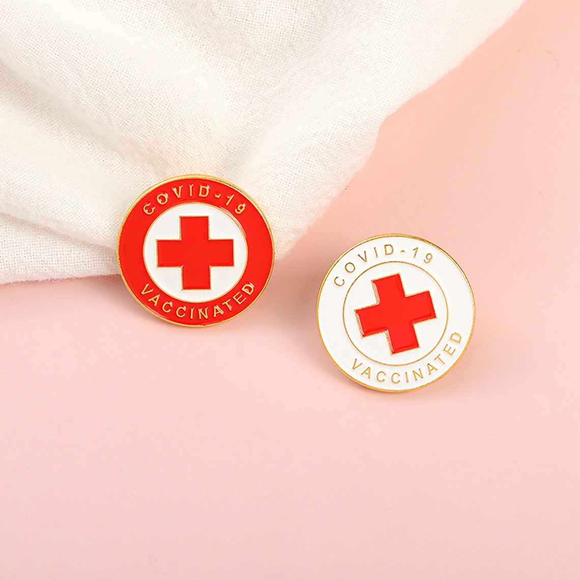 vaccinated pin vaccinated pin