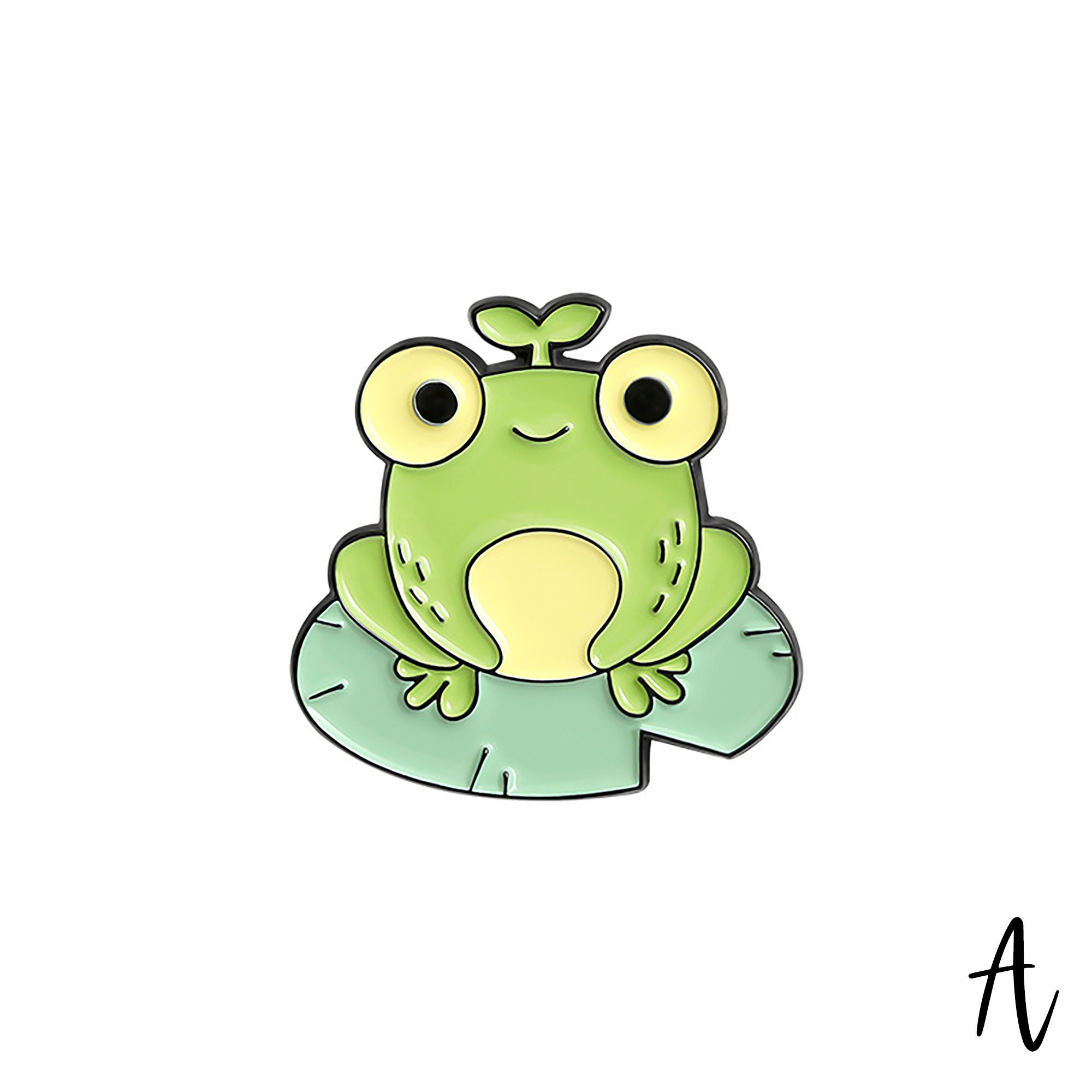 Novelty Animal Frog Enamel Pin Cute Cartoon Animal Frog Etsy
