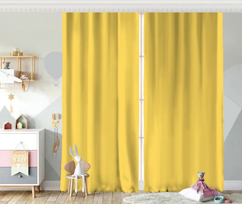 Plain Color Living Room Curtain, Simple Color Kids Room Backdrop