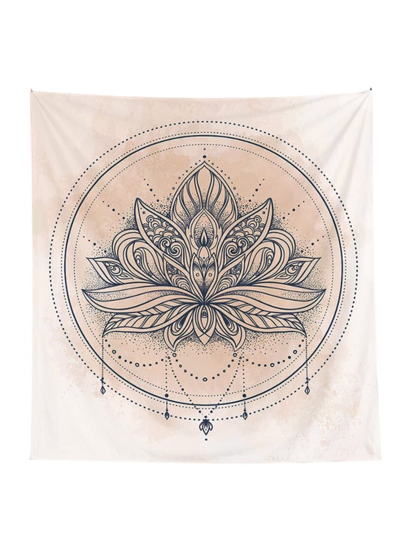 FFCLZ Blume Des Lebens Wandteppich 150x200cm - Yoga Decke & Wanddekoration