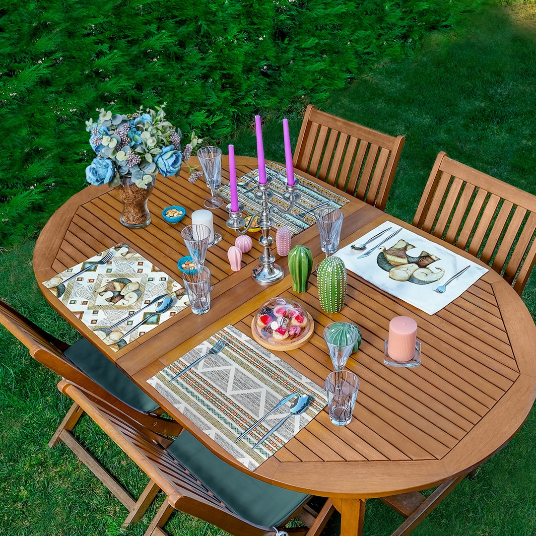 Bohem Ethnic Placemats Elephant Placemats Set of 4 Table Etsy