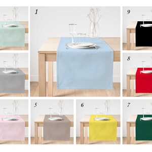 Basic Color Decorative Table Runners, Dining Table Decor, Soft Color Suede Runner, Dining Decor, Table Decor, 45x140 cm