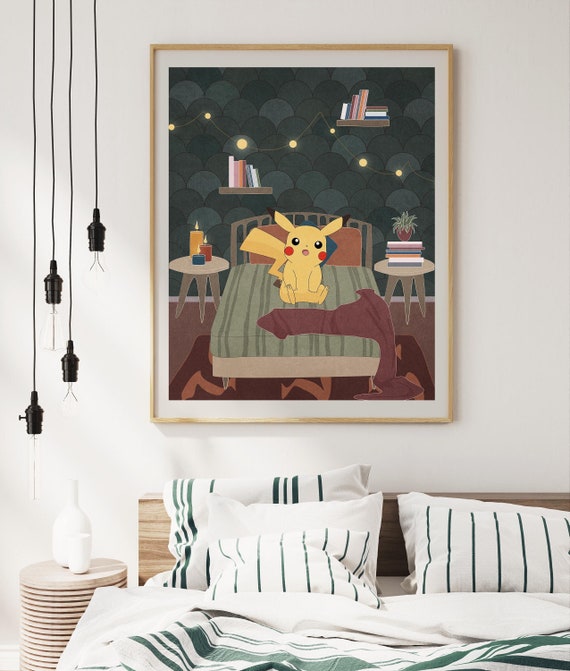 Wall Sticker Pokemon Poster Self Adhesive Wall Art Decal Mural